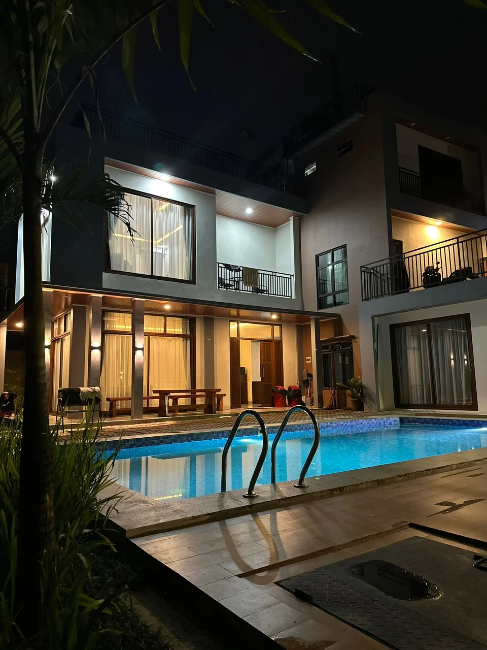 Private Pool Villa Elhafz 1 Malam Hari